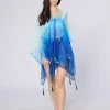 Dragonflies Recycled Bottle Poncho- Scarves & Wraps