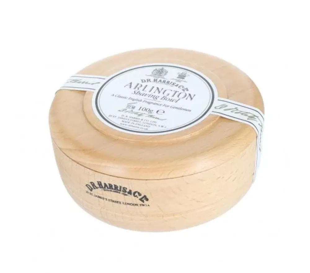 D.R. Harris D R Harris Arlington Shaving Soap in a Beech Bowl 100g- Shaving Soaps & Cream