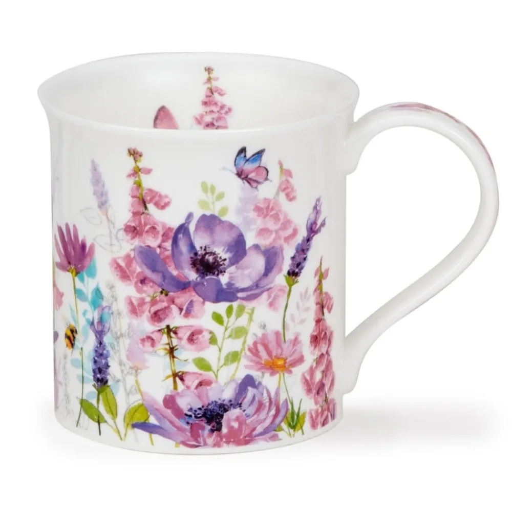 Dunoon Bute Meadow Breeze Purple Mug- Shape: Bute
