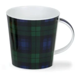 Dunoon Cairngorm Black Watch Tartan Mug- Shape: Cairngorm