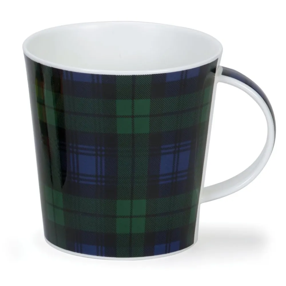 Dunoon Cairngorm Black Watch Tartan Mug- Shape: Cairngorm