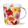Dunoon Cairngorm Floral Fiesta Poppy Mug- Shape: Cairngorm