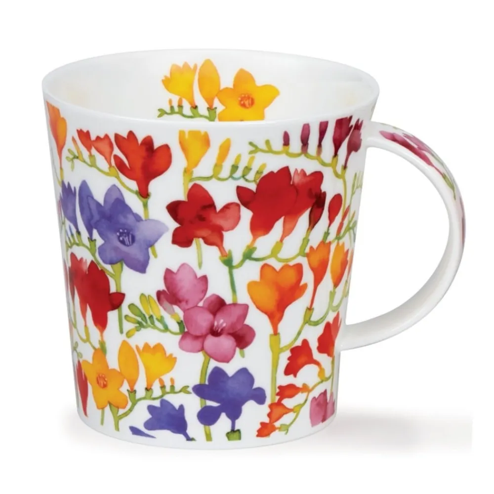 Dunoon Cairngorm Floral Fiesta Freesia Mug- Shape: Cairngorm