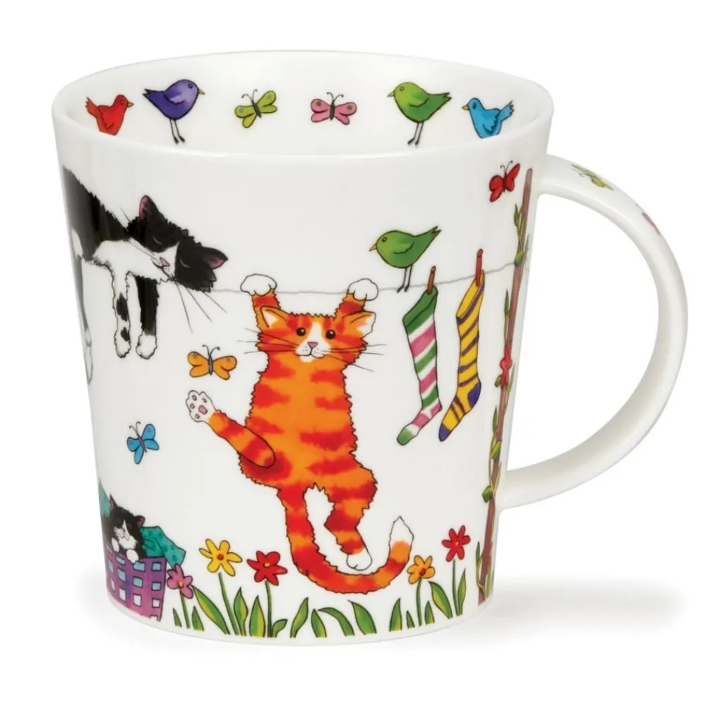 Dunoon Cairngorm Hanging Out Cat Mug- Shape: Cairngorm