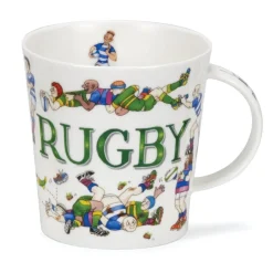 Dunoon Cairngorm Sporting Antics Rugby Mug- Shape: Cairngorm