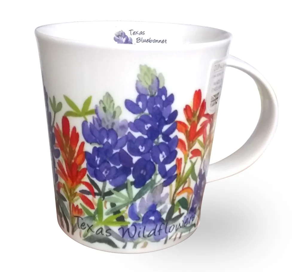 Dunoon Cairngorm Texas Wildflowers Mug- Shape: Cairngorm