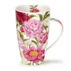 Dunoon Henley Peonies Mug- Shape: Henley