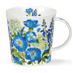 Dunoon Lomond Flower Garden Blue Mug- Shape: Lomond