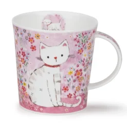 Dunoon Lomond Pretty in Pink Cat Mug- Shape: Lomond