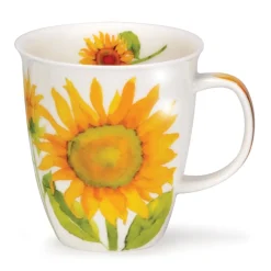 Dunoon Nevis Flora Sunflower Mug- Shape: Nevis