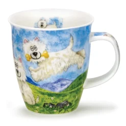 Dunoon Nevis Highland Animals Westie Mug- Shape: Nevis