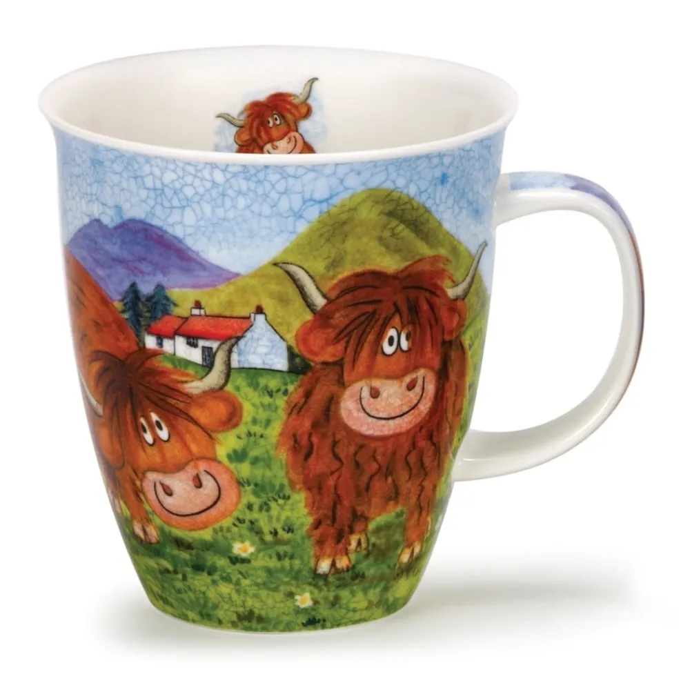 Dunoon Nevis Highland Animals Cow Mug- Shape: Nevis