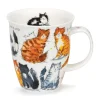 Dunoon Nevis Messy Cats Mug- Shape: Nevis