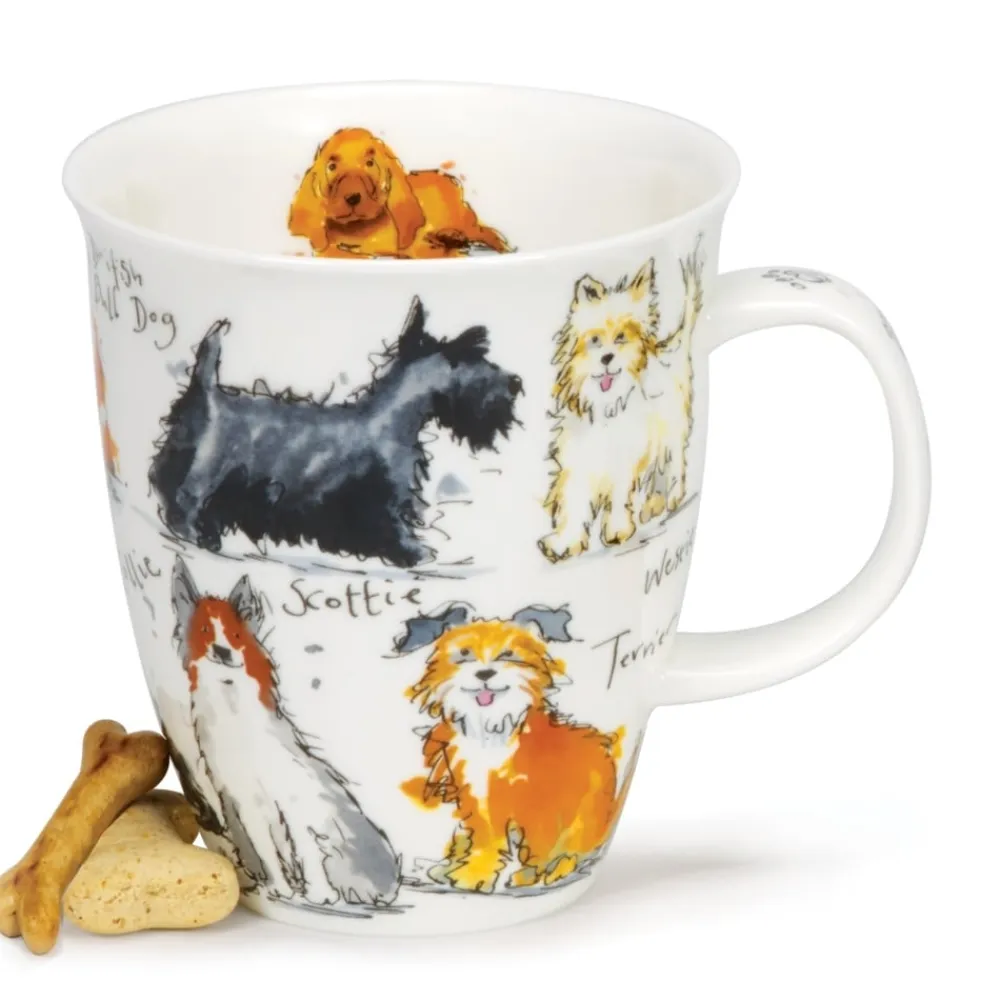 Dunoon Nevis Messy Dogs Mug- Shape: Nevis