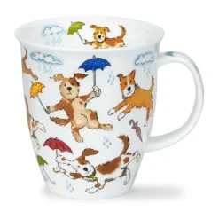 Dunoon Nevis Raining Dogs Mug- Shape: Nevis