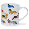 Dunoon Orkney Dashing Dogs Corgi Mug- Shape: Orkney