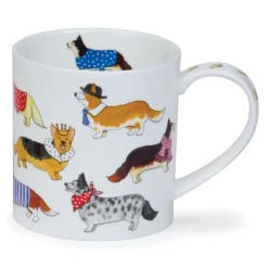 Dunoon Orkney Dashing Dogs Corgi Mug- Shape: Orkney