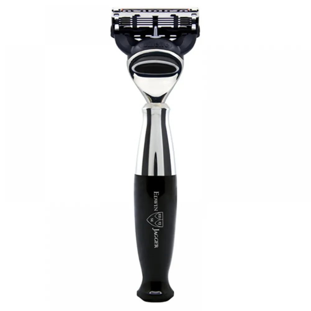 Edwin Jagger Fusion Black & Chrome Razor- Razors