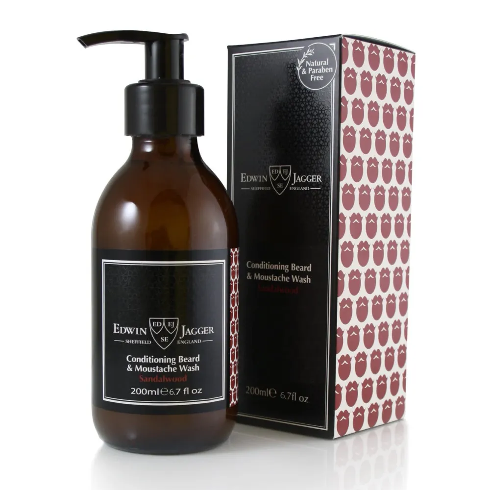 Edwin Jagger Sandalwood Beard & Moustache Wash- Beard & Mustache Care