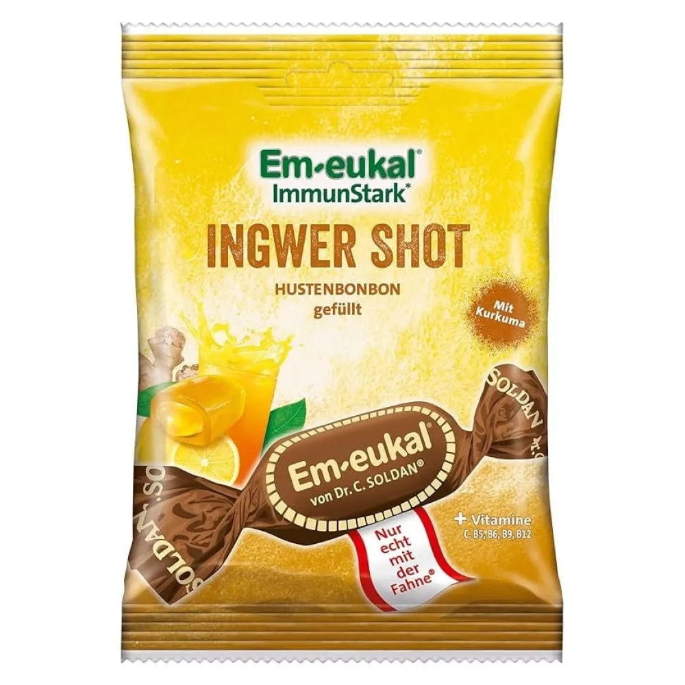 Em-eukal Ginger Shot Hard Candy- Sweets
