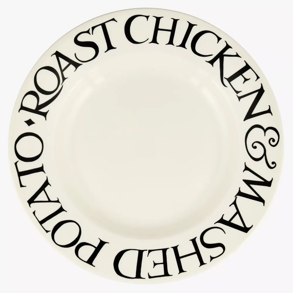 Emma Bridgewater Black Toast Roast Chicken Dinner Plate- Emma Bridgewater