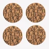 Emma Bridgewater Black Toast Cork Coasters- Emma Bridgewater