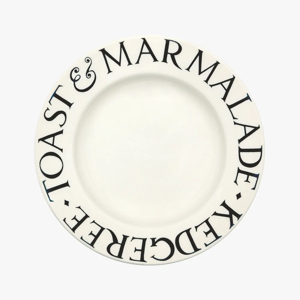 Emma Bridgewater Black Toast Kedgeree, Toast & Marmalade Salad Plate- Emma Bridgewater
