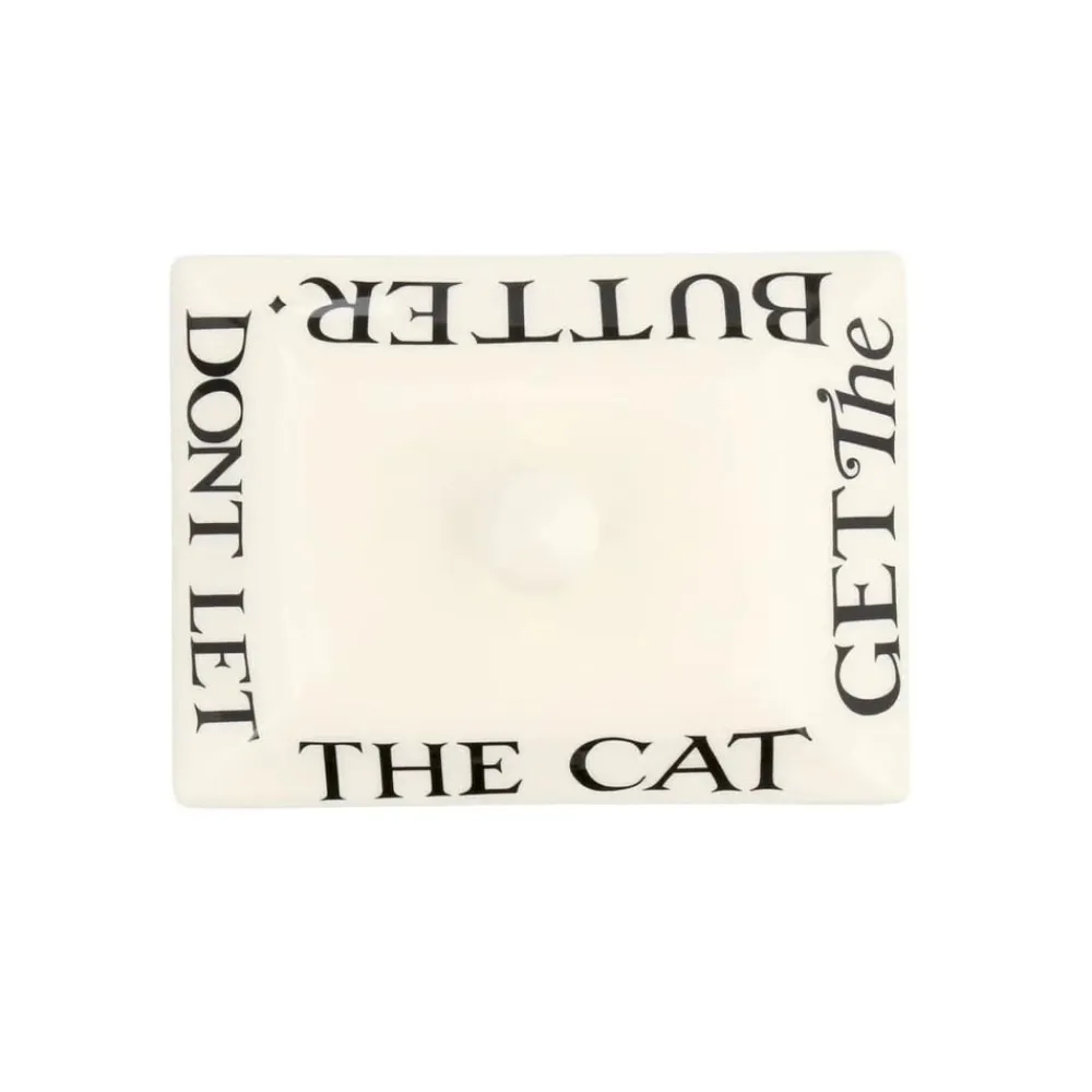 Emma Bridgewater Black Toast Half a Pound Small Butter Dish- Kitchen Tools|Emma Bridgewater