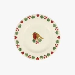Emma Bridgewater Christmas Joy Robin 6.5" Plate- Emma Bridgewater