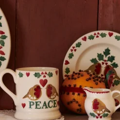 Emma Bridgewater Christmas Joy Peace 1/2 Pint Mug- Emma Bridgewater|Assorted Mugs