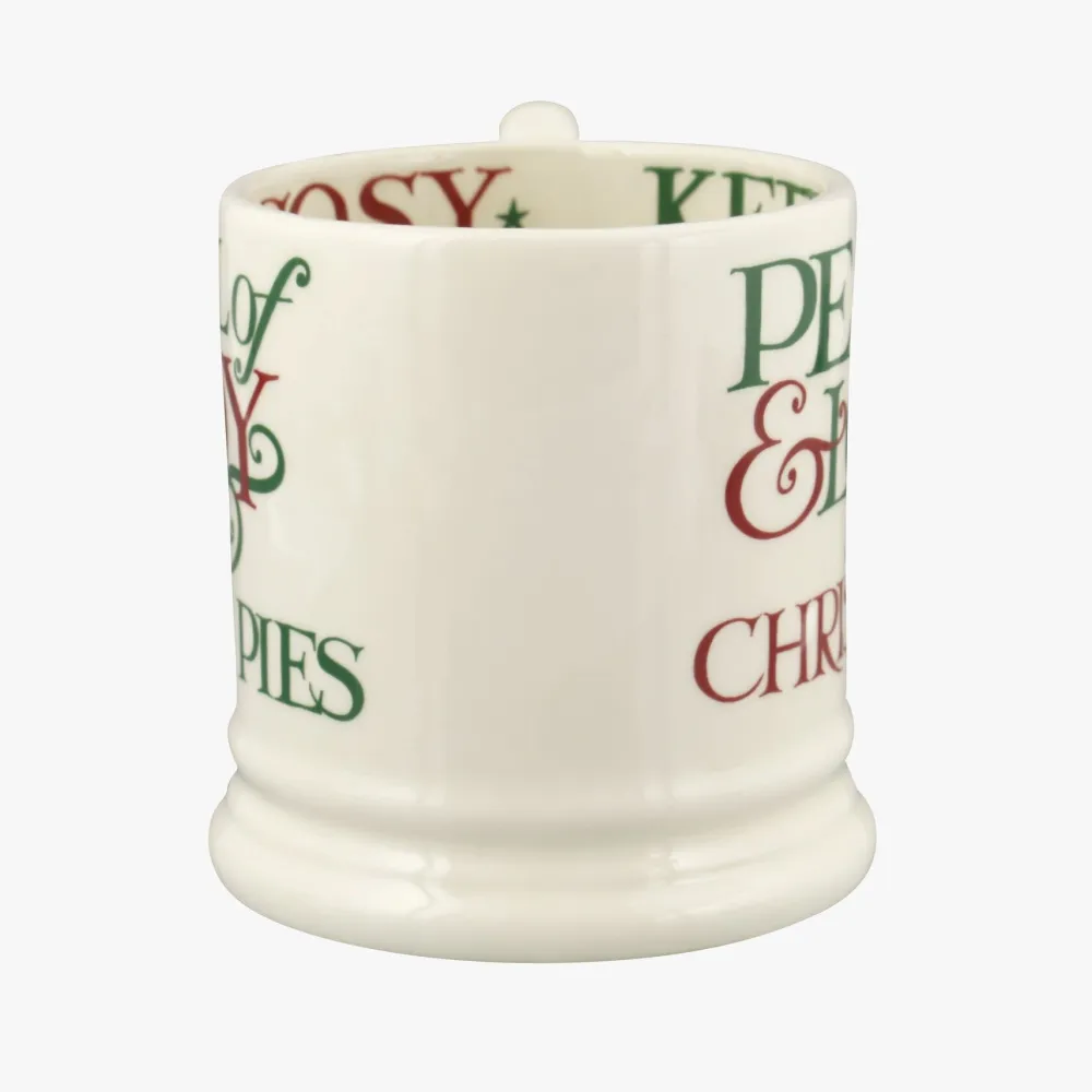 Emma Bridgewater Christmas Toast & Marmalade Peace & Love 1/2 Pint Mug- Emma Bridgewater|Assorted Mugs