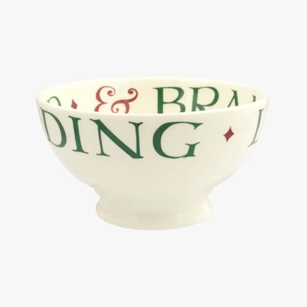 Emma Bridgewater Christmas Toast & Marmalade Lots of Puddings French Bowl- Emma Bridgewater