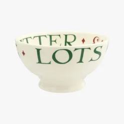 Emma Bridgewater Christmas Toast & Marmalade Lots of Puddings French Bowl- Emma Bridgewater