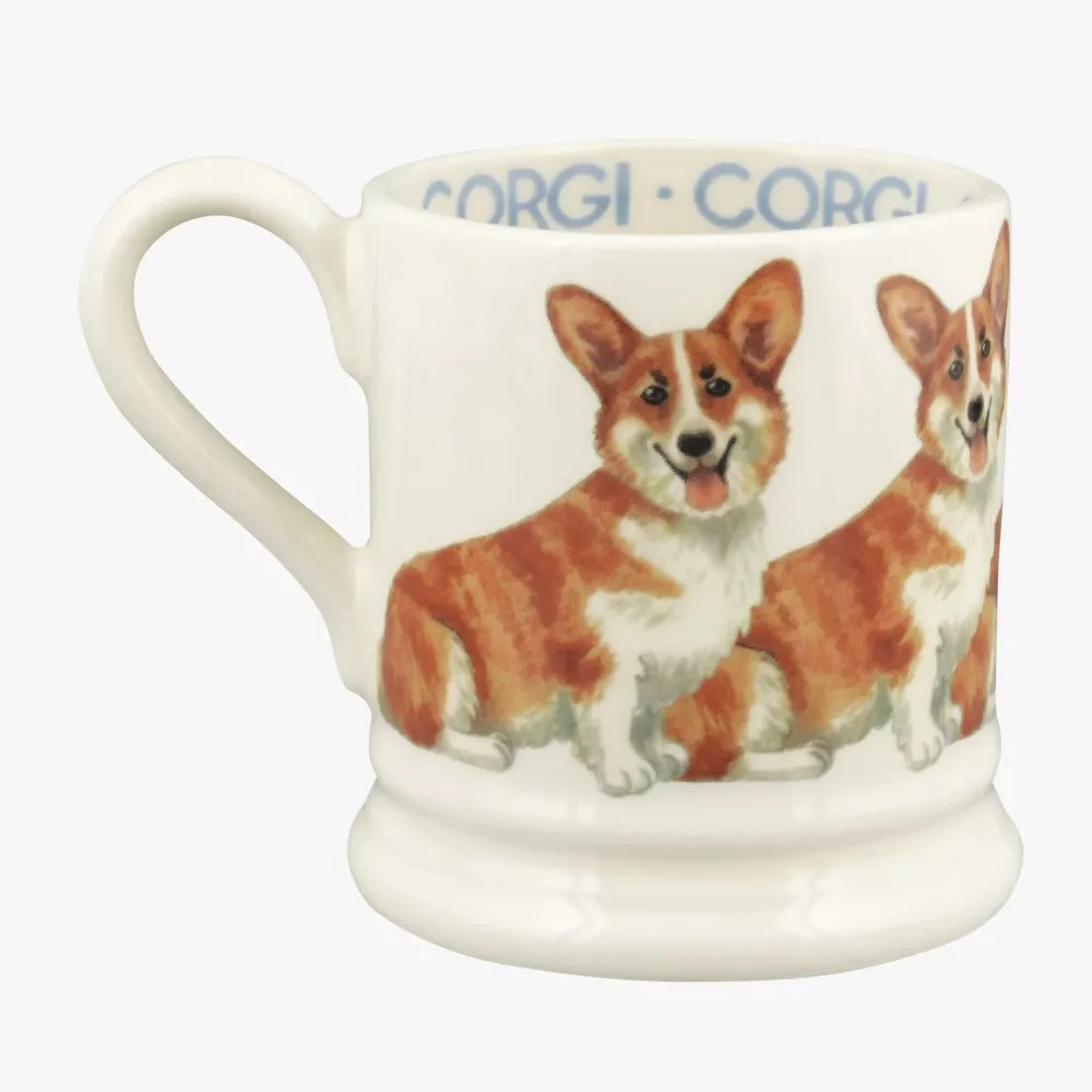 Emma Bridgewater Dogs Pembroke Welsh Corgi 1/2 Pint Mug- Emma Bridgewater