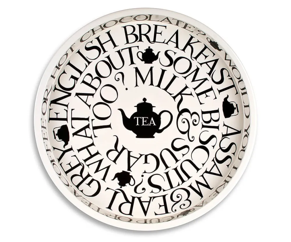Emma Bridgewater Black Toast Deepwell Tray- Trays|Emma Bridgewater