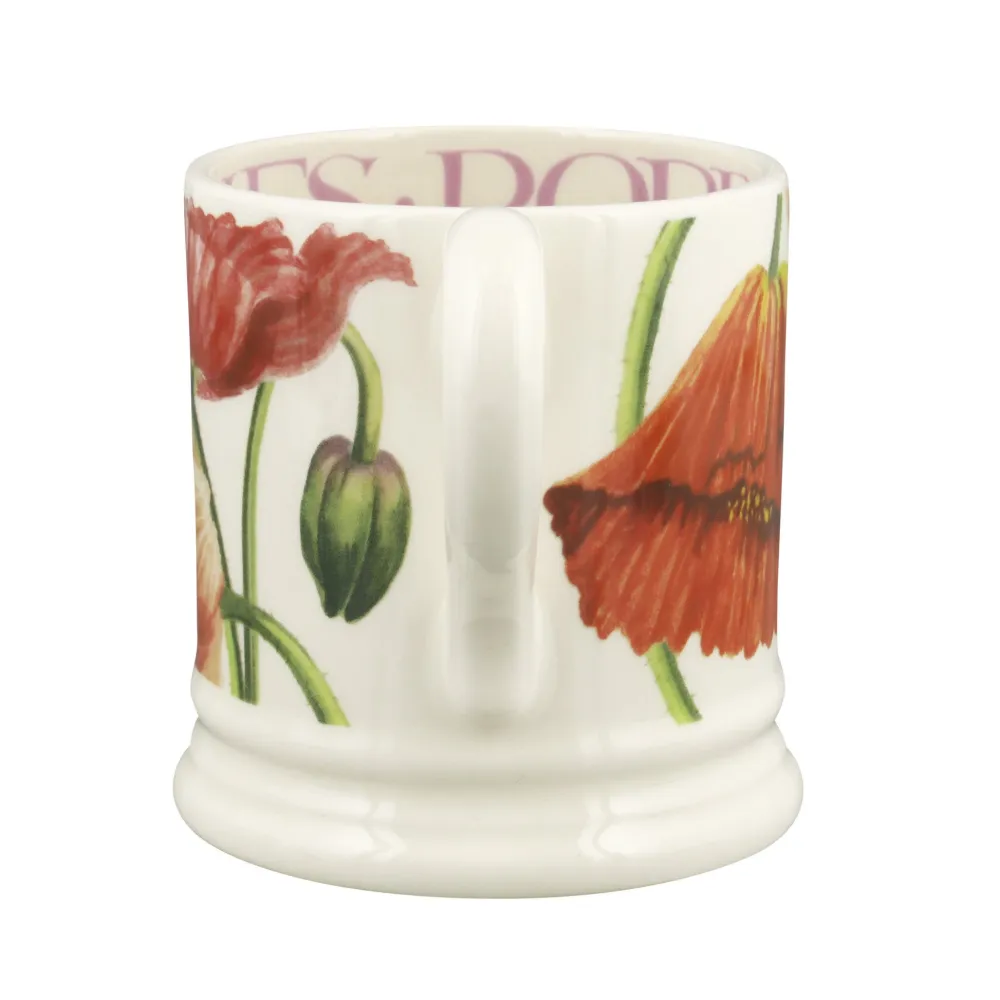 Emma Bridgewater Flowers Red Poppy 1/2 Pint Mug- Assorted Mugs|Emma Bridgewater