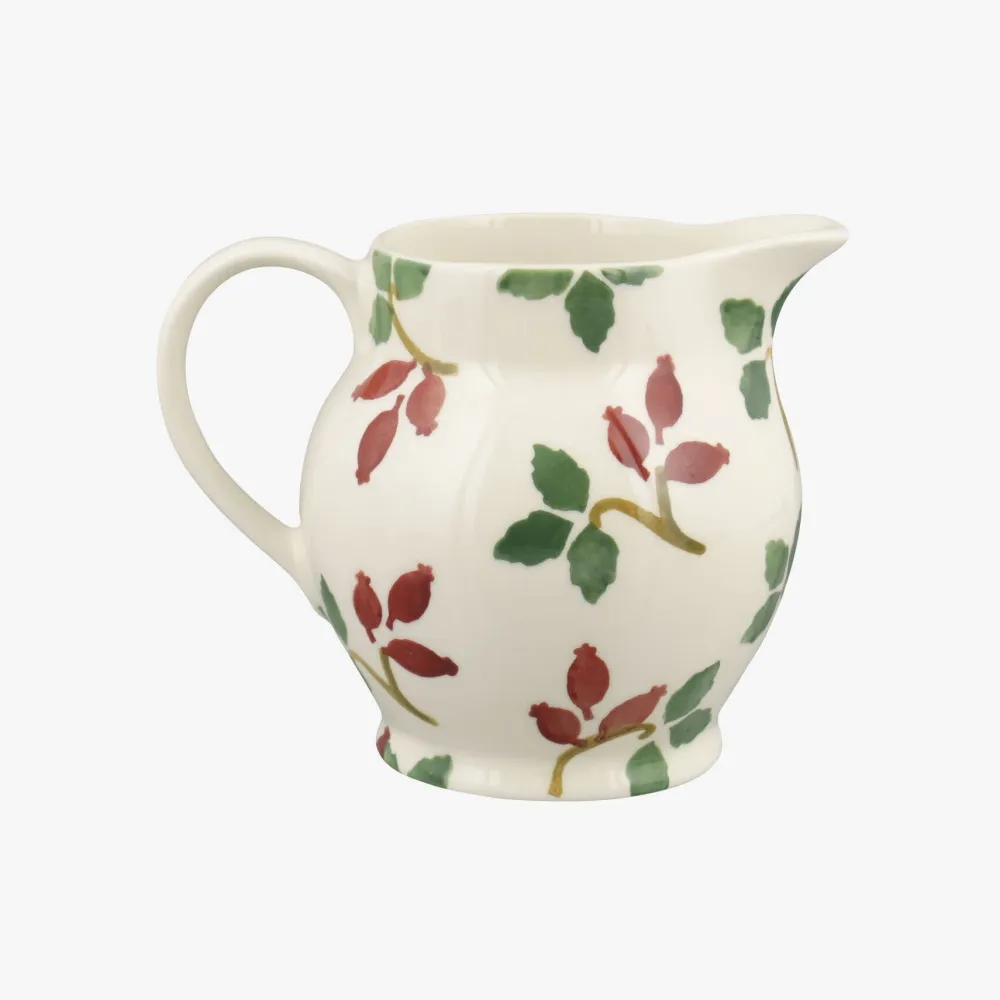 Emma Bridgewater Folk Rosehip 1/2 Pint Jug- Emma Bridgewater