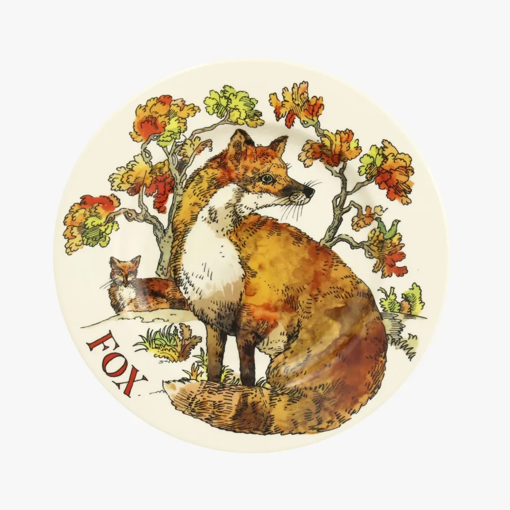 Emma Bridgewater In the Woods Fox Salad Plate- Emma Bridgewater