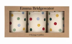Emma Bridgewater Polka Dot Round Caddies- Decorative Tins|Tea Tins & Storage Jars
