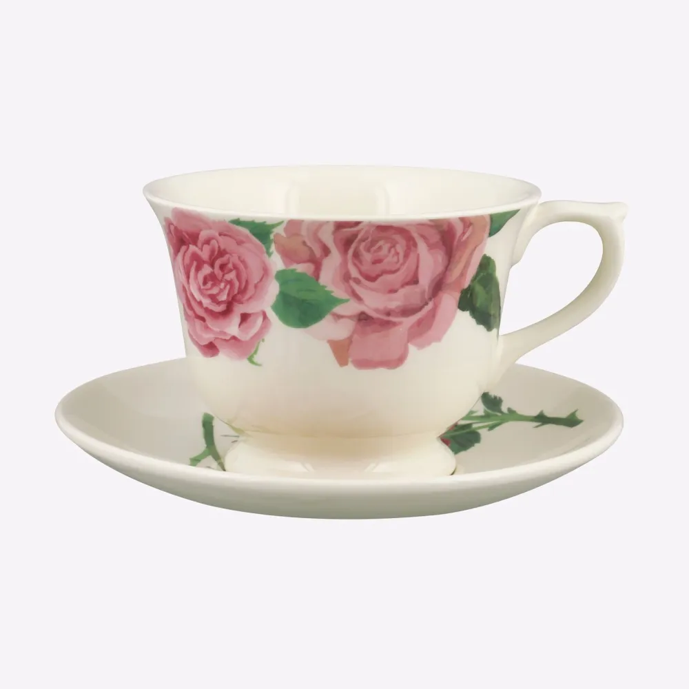 Emma Bridgewater Roses All My Life Large Teacup & Saucer- Emma Bridgewater|Teacups & Saucers