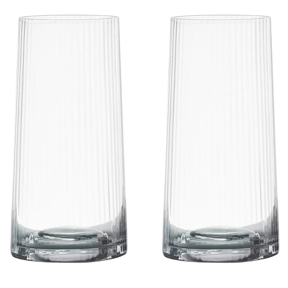 Empire Clear Highball Tumbler Pair- Glasses & Steins