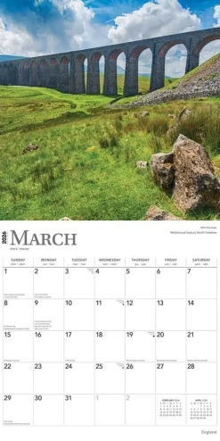 England 2026 Square Wall Calendar- Calendars