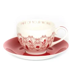 English Ladies Co. Ariel Color Story Teacup & Saucer- Teacups & Saucers