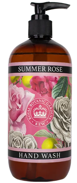 English Soap Co. Kew Gardens Summer Rose Hand Wash 500mL- Liquid Hand Soap