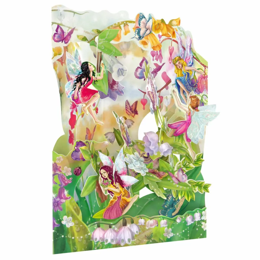 Fairies Swing Card- Greeting Cards
