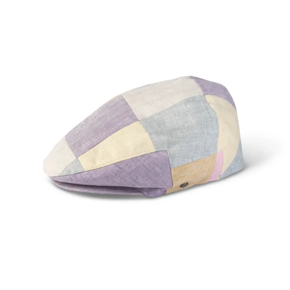 Fia Linen Classic Patchwork Cap- Hats