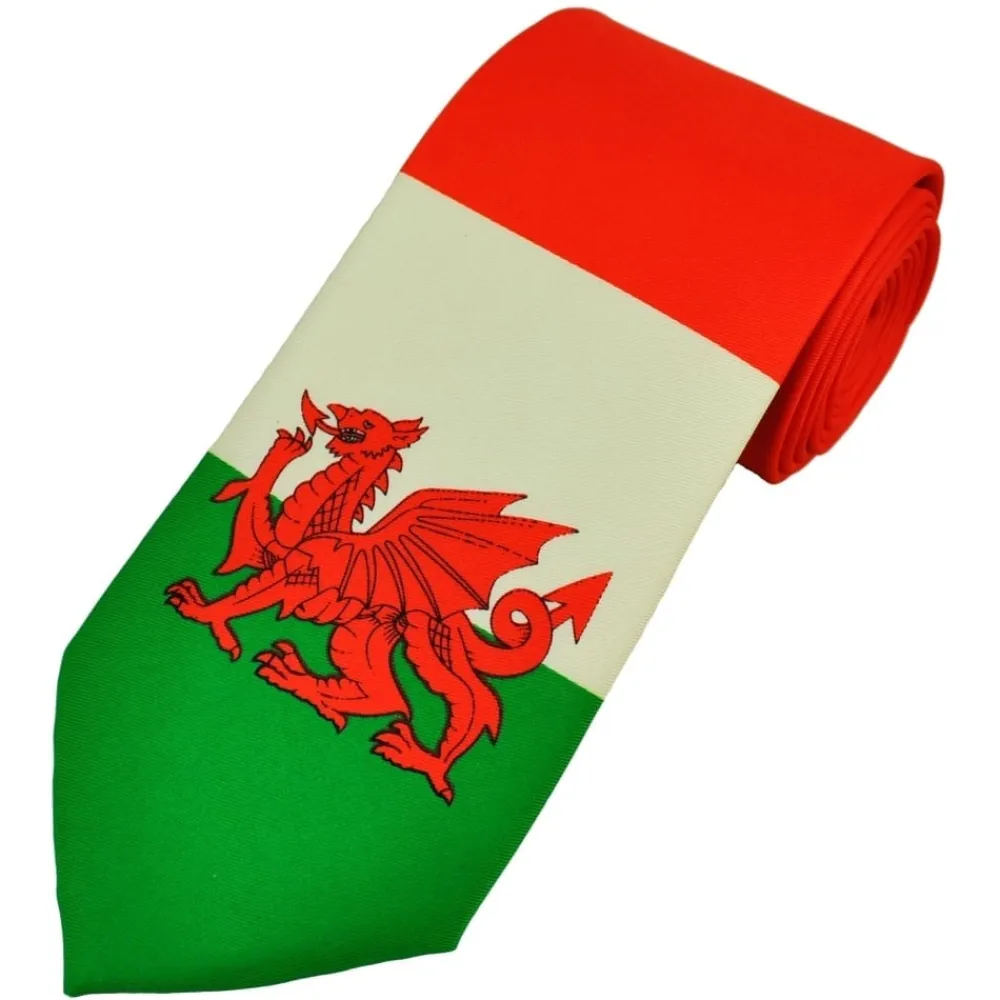 Flag of Wales Red Dragon Tie- Ties