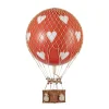 Floating The Skies Red Hearts Hot Air Balloon- Home Accents