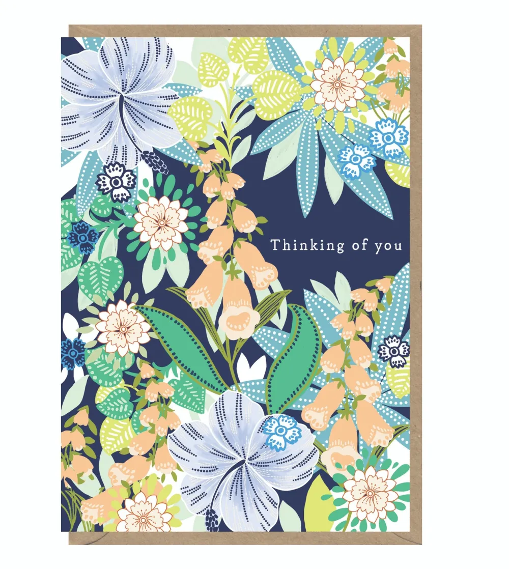 Florals Thinking of You Card- Greeting Cards
