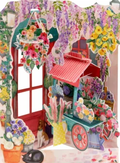 Florist & Flower Cart Swing Card- Greeting Cards